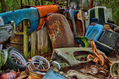 Scarp Metal in Junk Yard